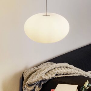 Casablanca Aih – závesná lampa 28 cm biela matná