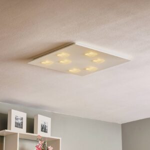 Fabbian Quarter biele stropné LED svetlo 7-pl.