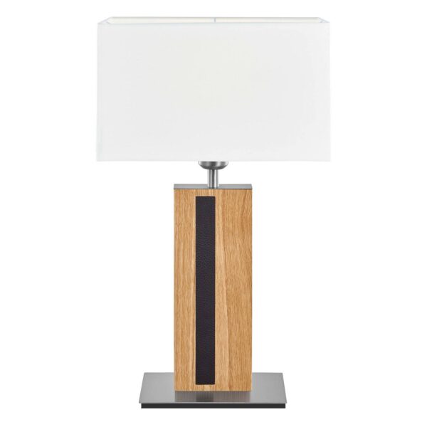 HerzBlut Maive stolná lampa olej-dub biela 56 cm