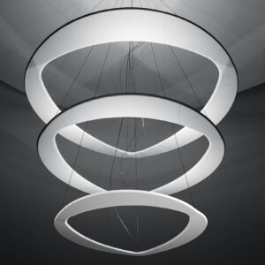ICONE Diadema biele závesné LED svietidlo