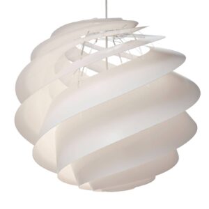 LE KLINT Swirl 3 Large – závesná lampa v bielej