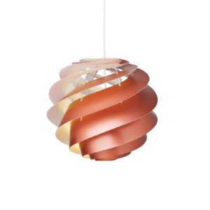 LE KLINT Swirl 3 Small – závesná lampa v medenej