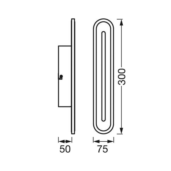 LEDVANCE SMART+ WiFi Orbis Bath Wall 30 cm čierna