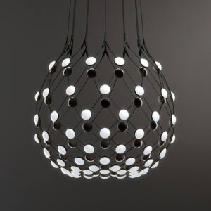 Luceplan Mesh závesná lampa Ø 80 cm 5 m zavesenie