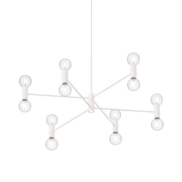 Modo Luce Chandelier závesná lampa 13p 107cm biela