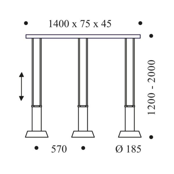 OLIGO Glance závesné LED 3-pl.