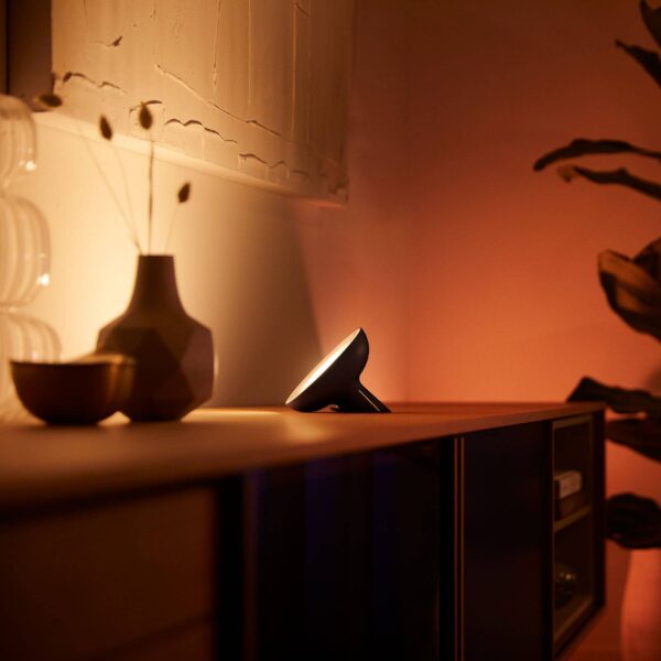 Philips Hue Bloom stolná lampa čierna white&color