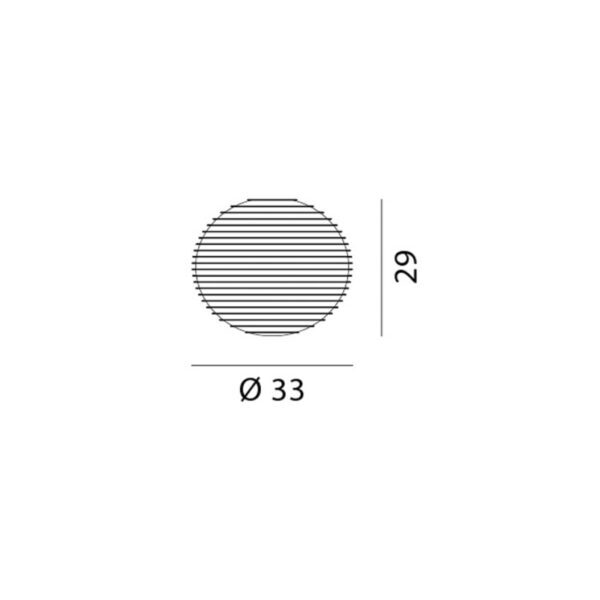 Rotaliana Flow Glass H4 stropné svietidlo Ø 33 cm