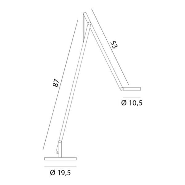 Rotaliana String F1 DTW stojaca lampa čierna Ag