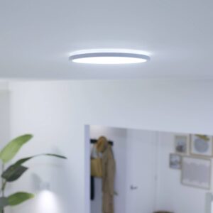WiZ SuperSlim stropné LED svetlo CCT Ø 24 cm biela
