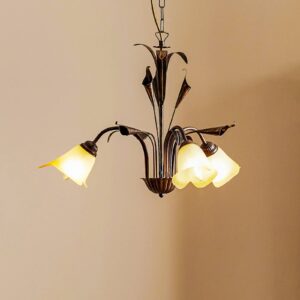 Závesná lampa Lucrezia troj-plameňová