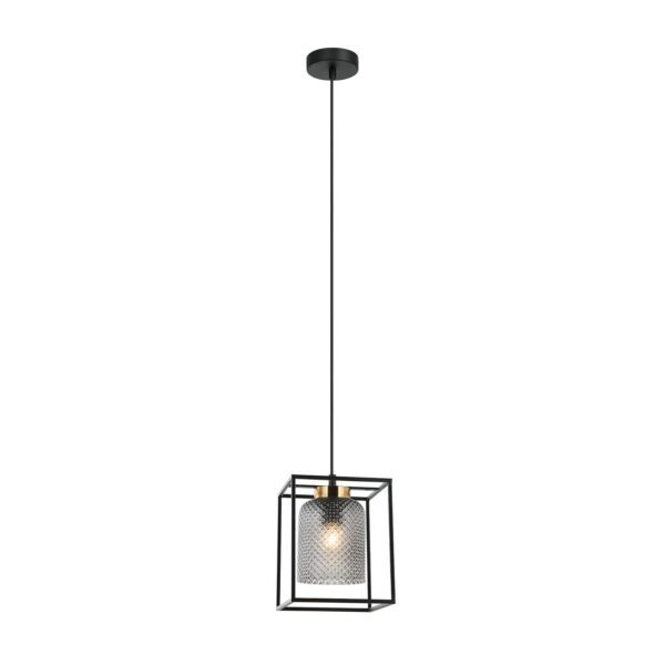 Závesná lampa Zac vo vzhľade klietky