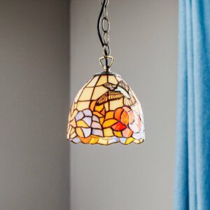 Závesná lampa v štýle Tiffany COLIBRI